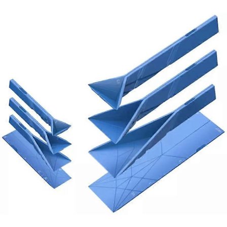 Polygons Flat 3-i-1 Måleskjeer - 2 Skjeer med 6 Ulike Størrelser