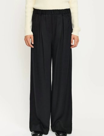Soft Rebels Srstormy Midwaist Wide Pant - Black - XS
