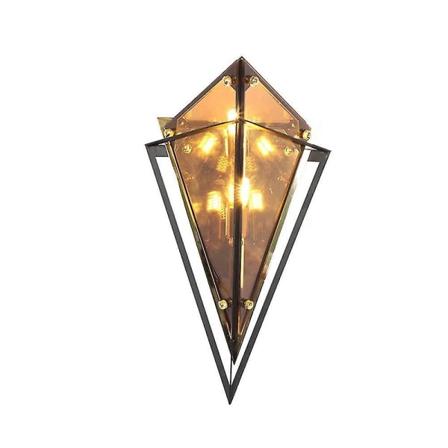 Brun Glas Lys Brun Vægslampe Led 16.5x9.1x6