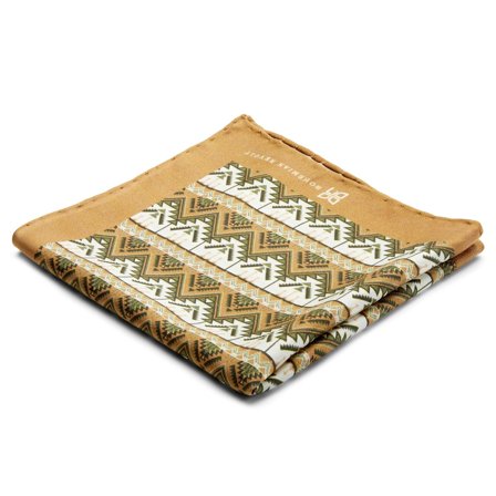 Pochette de costume en soie Bren Brux pour hommes - Pochettes de costume à motifs