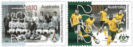 Australien - 100-års jubilæum for herrelandsholdeti fodbold - Postfrisk sæt 2v