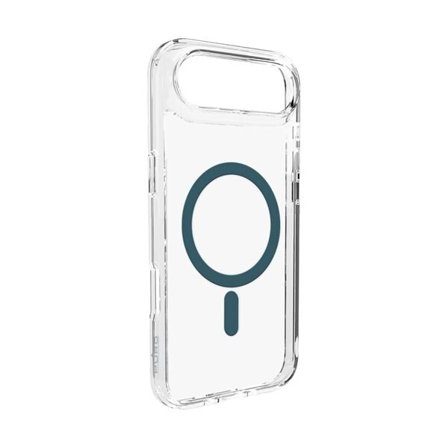 Puro Lite Mag TPU+PC Fodral Kompatibel med MagSafe för iPhone 17 Air - Transparent med turkos ring
