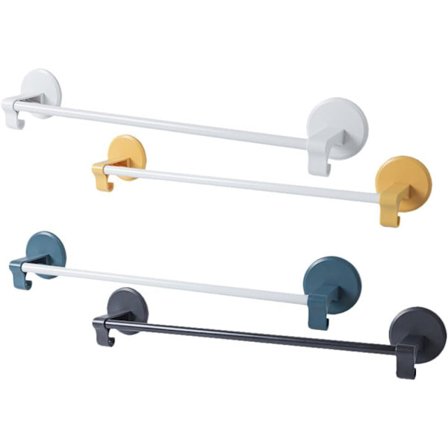 4 st badrumshandduksstång enkla stänger handdukshållare stång självhäftande bad