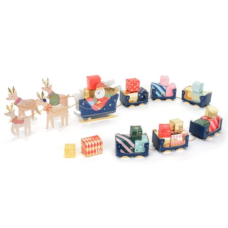 Adventskalender Julenissens slede DIY