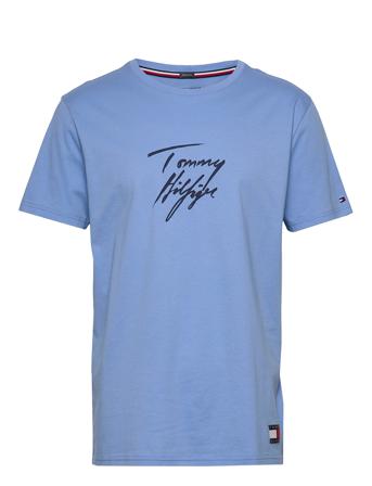 Cn Ss Tee Logo T-shirts Short-sleeved Blå Tommy Hilfiger