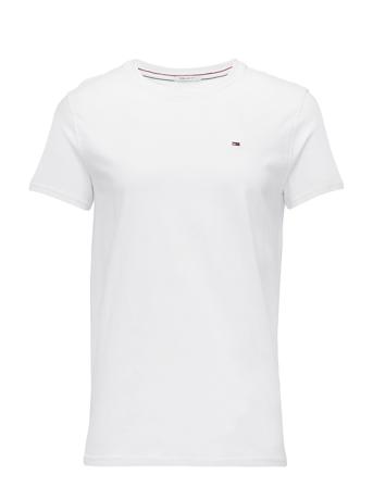 Tjm Xslim Jersey Tee Tops T-shirts Short-sleeved White Tommy Jeans