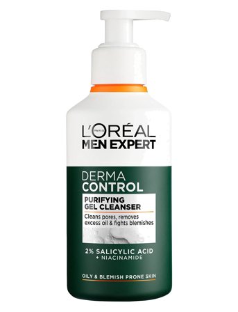 L'Oréal Paris L'oréal Paris Men Expert Derma Control Rengöringsgel För Ansiktet 260 Ml - Nude - 260 ML