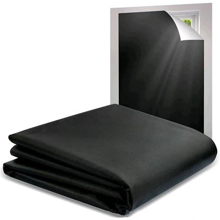 Mørkleggende Rullegardin 300x145 cm Vindu Mørklegging Termisk Rullegardin Ingen Boring Nødvendig for Soverom Barnerom Kontorer Hotellrom Svart