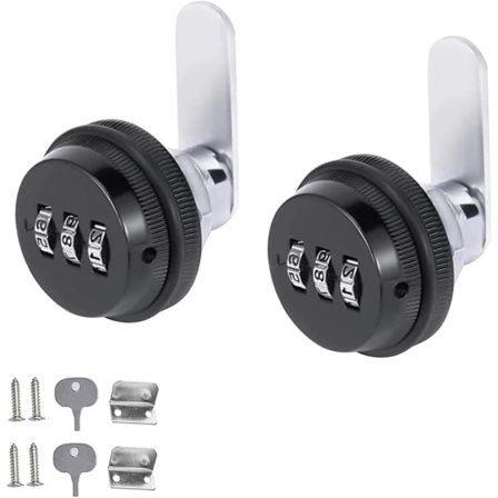 pieces - Kombinasjonslås - 62*38 mm - Kan brukes på paneltykkelser på 15-25 mm - Skaplåser - Skufflåser