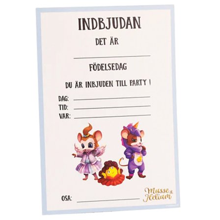 Musse & Helium Kutsukortit 8-pack