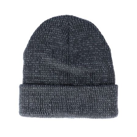 Beechfield - Grå cuff Beanie - Reflective Graphite Grey Cuff Blank Beanie @ Hatstore