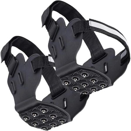 ING Ice Anti-Slip Cleats Nine Studs Traction for Winter Walking Running and Climbing Suitable for Smooth Surfaces and Outdoor Activities