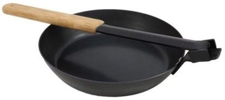 Muurikka Stekepanne m/follbart håndtak Karbonstål 24 cm