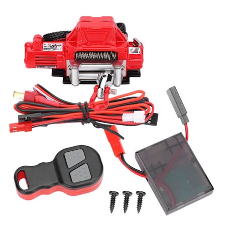 Winch Fjernbetjening Modtagersæt RC Bildele Passer til Axial SCX10 90046 1/10 RC Crawler Rød