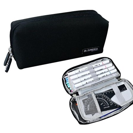 Studerende Stationery Pouch Bag Office Opbevaringsarrangør Mønt sort KLB