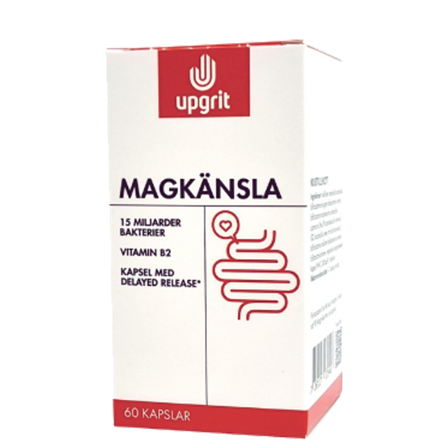 Upgrit Magkänsla Mjölksyrabakterier 60 kapslar