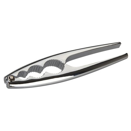 Nøtteknekker, Høy kvalitet nøtteknekker, Robust trykkstøpt sink med svært god kraftoverføring (farge: Sølv), Antall: 1 stk