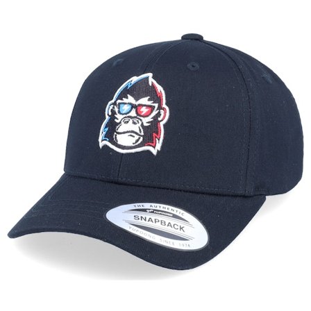 Kiddo Cap - Kids 3D Gorilla Black Adjustable Adjustable Black Cap - @ Hatstore