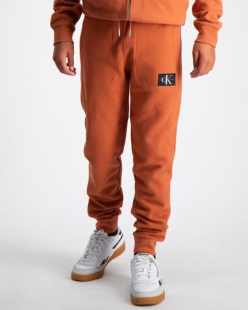 Calvin Klein OTTOMAN NEW BADGE JOGGER Braun Hosen Jungen - Kidsbrandstore