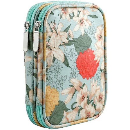 Hæklenåls Etui, Ergonomisk Hæklenåls Organizer Tom, Til Traditionel Standard Aluminium Hæklenål, Med Tilbehørsrum