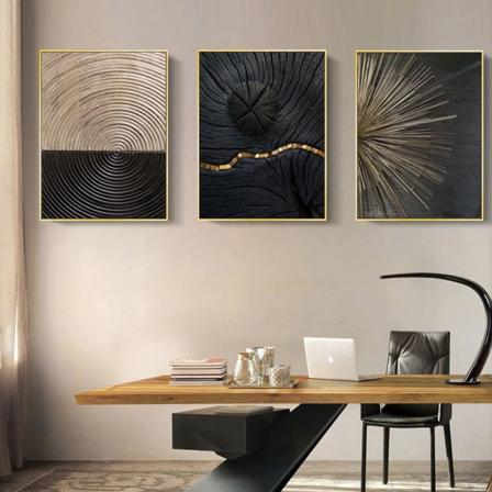 Sett med 3 designplakater veggbilder, veggkunstbilder plakater, hjem trykkbilder kunstplakat dekorasjon rammeløs, for stue uten ramme 40*60cm