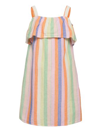 Kmgstella Stripe Strap Dress Wvn Patterned Kids Only