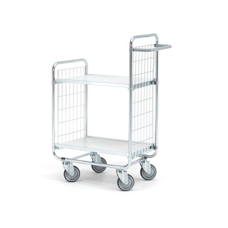 Etagenwagen CRAFT mit 2 Böden, 620 x 425 mm, verzinkt