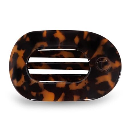 Liten platt rund klämma - starkt grepp, böjbara tänder, bekväm böjd design - för att ligga ner, yoga, köra bil och mer A