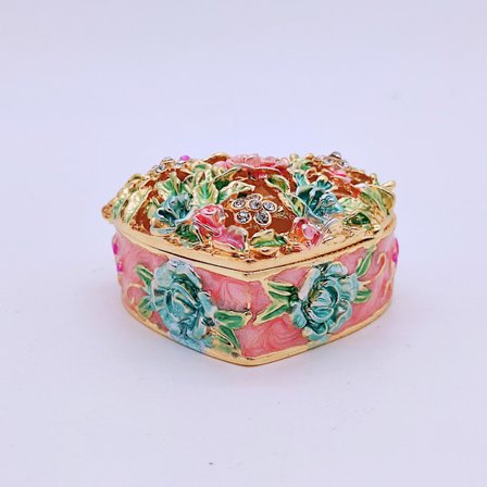 Klassisk Vintage Antik Smykkeskrin Ring Liten Nipsgjenstand Smykker