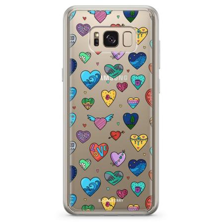 Bjornberry Skal Hybrid Samsung Galaxy S8 - Hjärtan