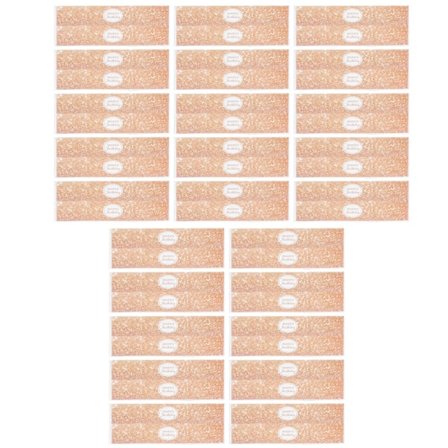 25 st Vattenflaskklistermärken Roséguld Glänsande Grattis på födelsedagen Tema Vattentätt Papper Personliga Flaskettiketter