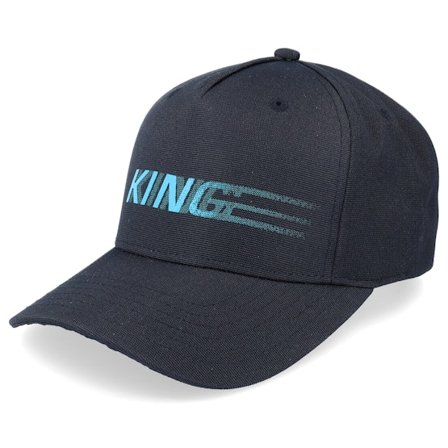 King Apparel - Schwarz adjustable Cap - Tennyson Curved Peak Black Adjustable @ Hatstore
