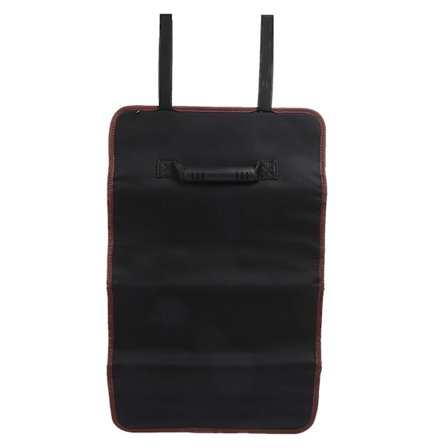 Multifunktionel Bærbar Rulle Værktøjstaske Elektriker Organizer Pose Værktøjssæt Sort