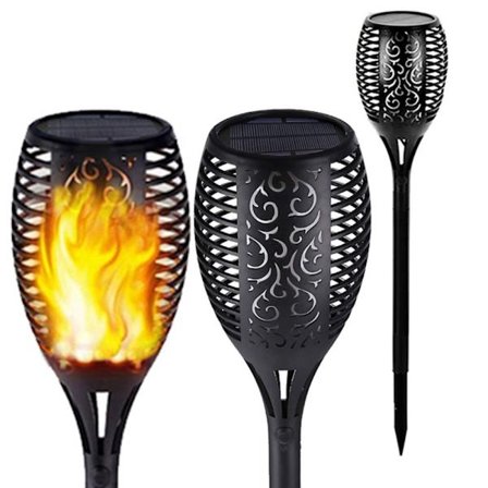 Solar Lampe Flamme Lys ORANGE