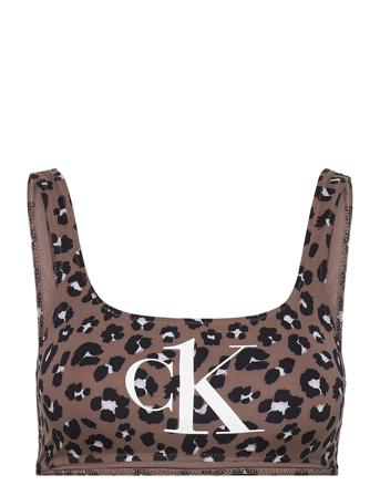 Bralette-Print Brown Calvin Klein