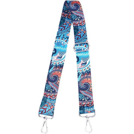 Dameskvesk med bred skulderstropp, etnisk stil, skulderveske med justerbar skulderstropp