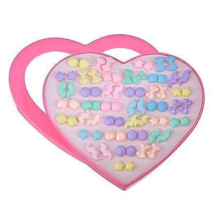 36 Par Örhängen i Set - Frukt, Hjärta, Resin - Dagligt Bruk