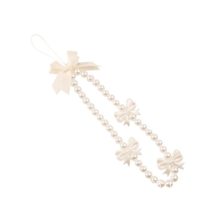 1 st Mobiltelefon Nyckelband Berlock, Handgjorda Färgglada Pärlstavar Fjärilsberlocker, Regnbågsnyckelring