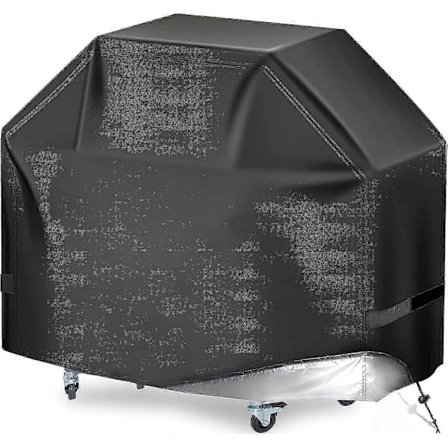BBQ Grill Cover 58 tommer 420D Kraftig Vandtæt Gas Grill Cover til Weber Genesis, 3-4 Brænder Charbroil Grill Cover