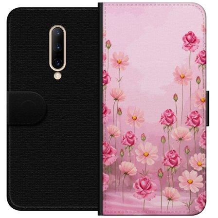 Kompatibel Tegnebogsetui til OnePlus 7 Pro Petal Reverie Soft Blush