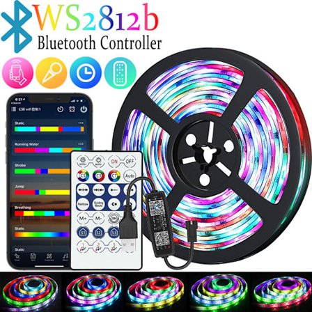 5V magisk farge USB lysstang RGB flash fargeendring ws2812