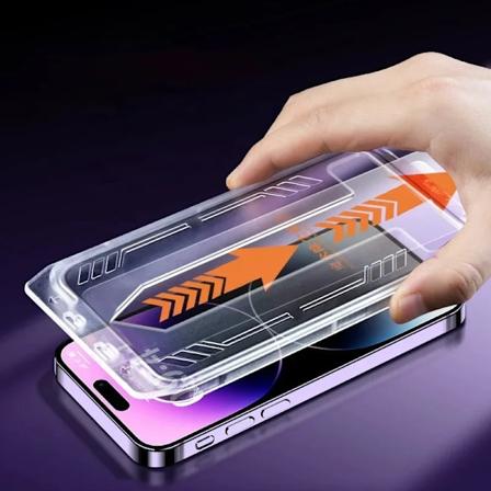 2Pcs För Iphone15 14 13 12 11 Plus Promax Xs Xsmax Xr Anti Peeping Film Hd, Härdat Glasdamm Free Install Box Protector iPhone 14 High Definition