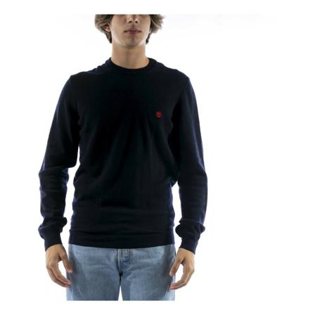 Timberland, Round-neck Knitwear Blauw, Heren, Maat:L