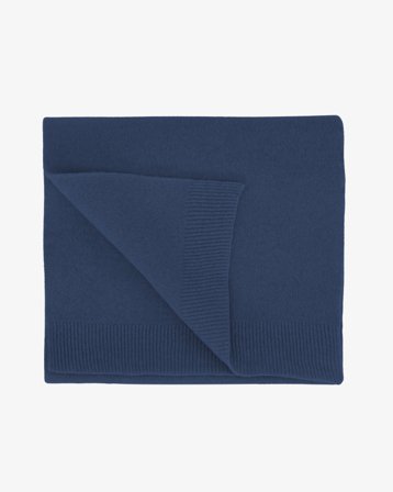 Merino Wool Scarf - Petrol Blue