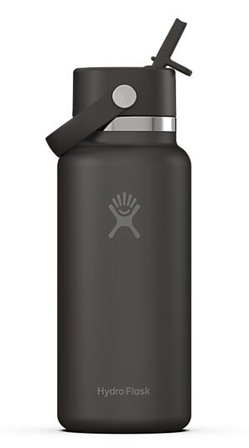 HYDRO FLASK Termoflaske bred med fliptut Black 946ml