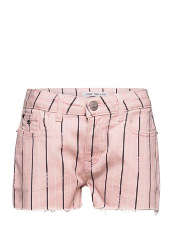 Straight Mr Short Striped Pink Patterned Calvin Klein