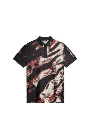J.Lindeberg - Golf - Tour Tech Print Polo - Red - - M