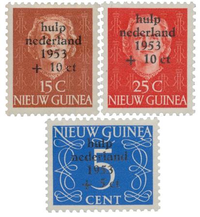 Hollandsk Ny Guinea 1953 - NVPH 22-24 - Ubrugt