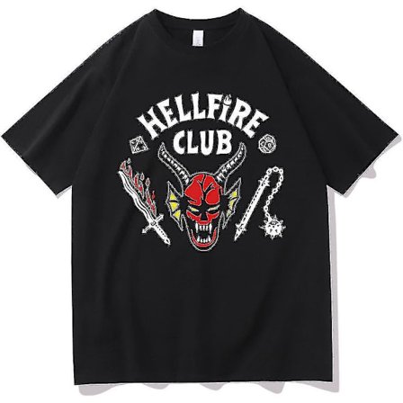 Hellfire Club Tröjor Hellfire Club Tröjor Toppar Tröja Camiseta Camiseta Black