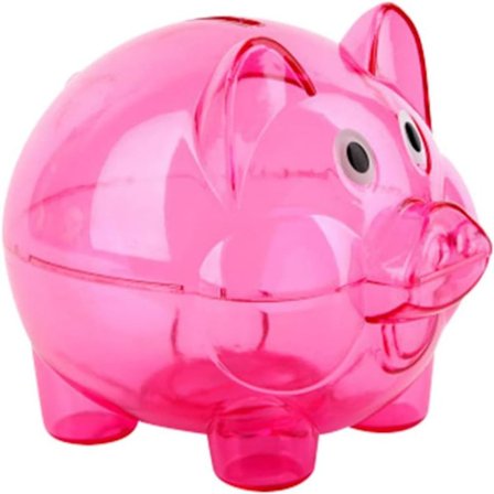 Sparegris - Ubrydelig plastikpengebank, Transparent møntbank til børn, Lille sparegris, Praktiske gaver til fødselsdag, jul